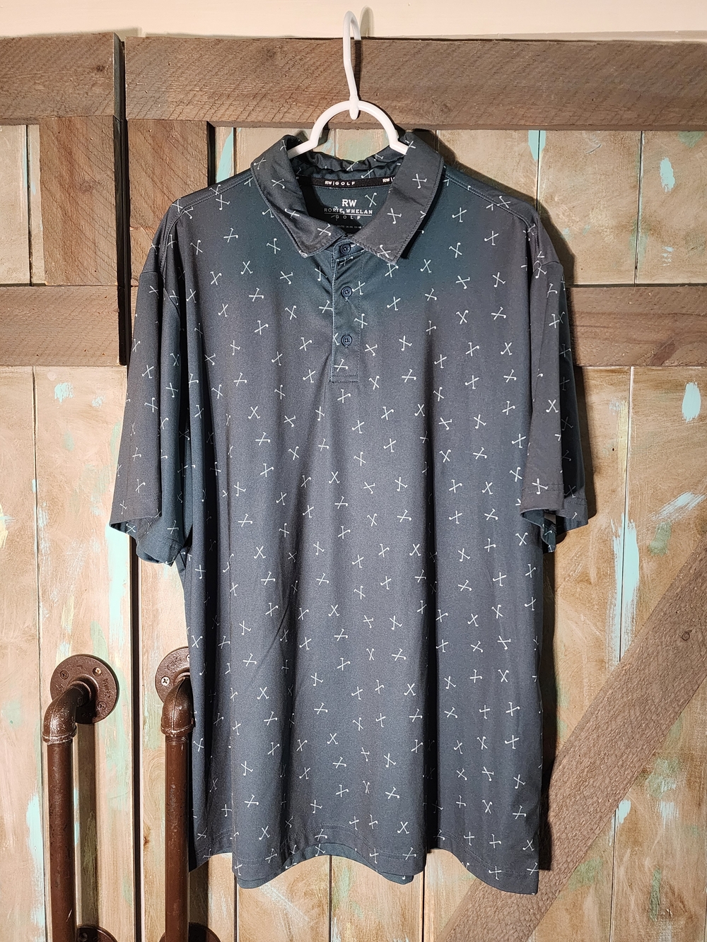 RW Men’s Charcoal Golf Polo